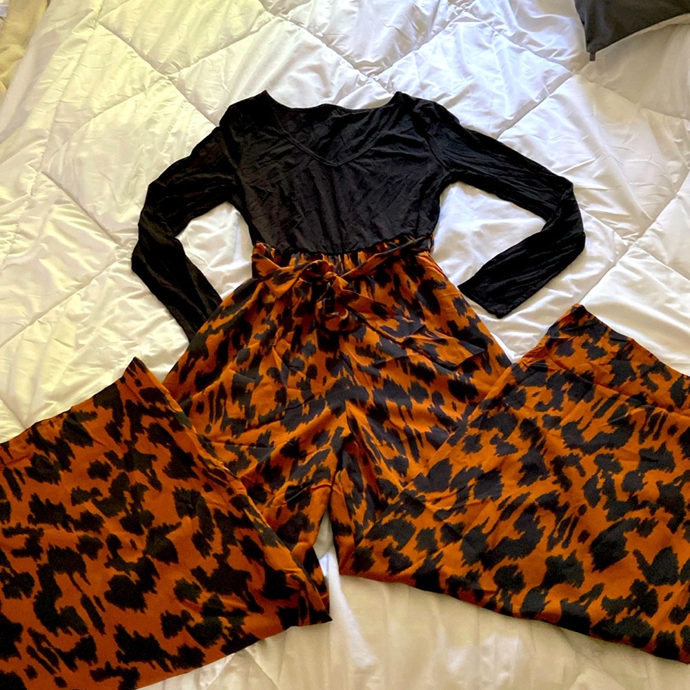 Cupshe mixed print jumpsuit size M